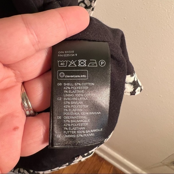 H&M Open Blazer White Black Animal Print - Picture 10 of 10